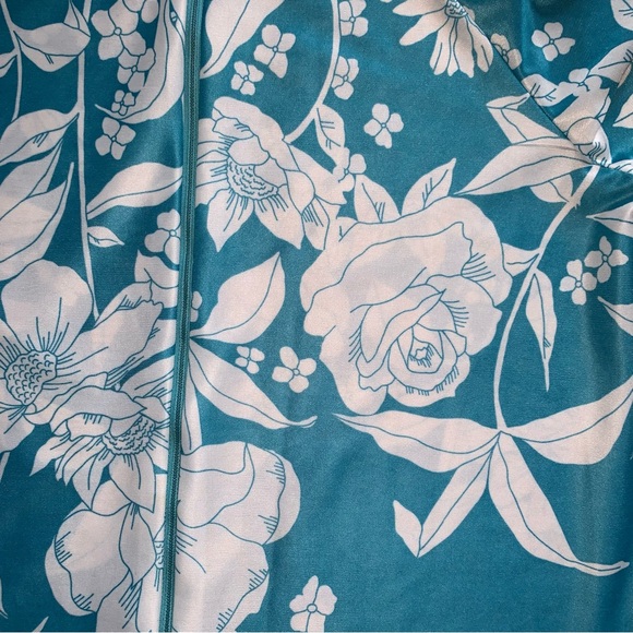 v i n t a g e :: Fantastic Floral Maxi House Dress Robe Caftan Mumu - Picture 9 of 13